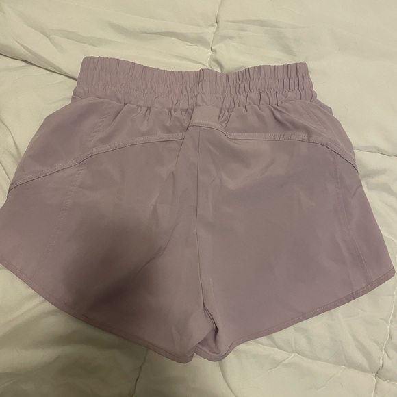 Women’s Light Purple Athletic Running Shorts - Picture 5 of 7